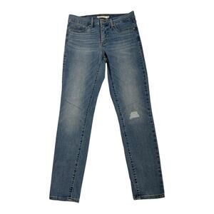 Levi's 311 Shaping Skinny Jeans Women Size 26 Light Wash Denim Mid Rise Stretch